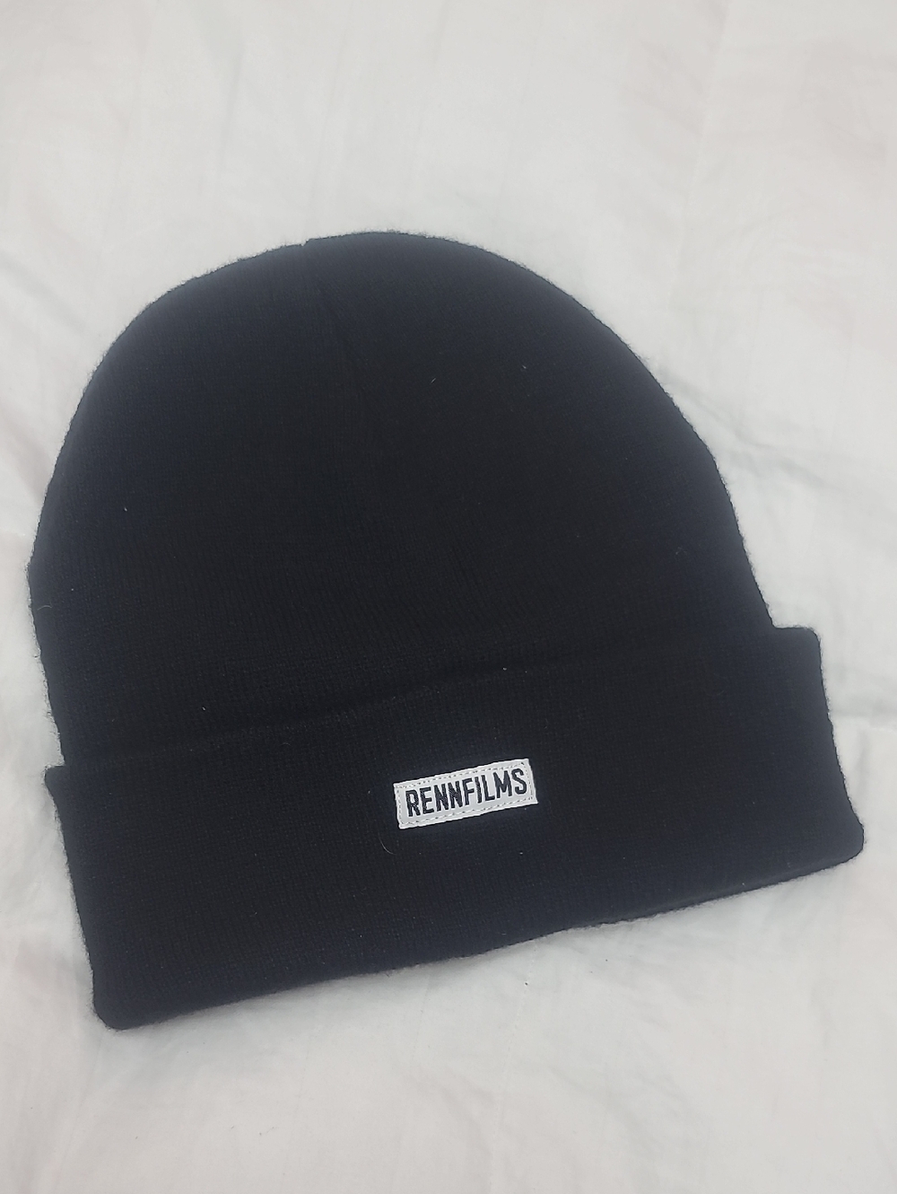 Rennfilms Fahrenheit Black Knit Beanie - Men’s Casual Winter Hat